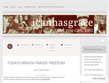 Tablet Screenshot of icanhasgrace.com